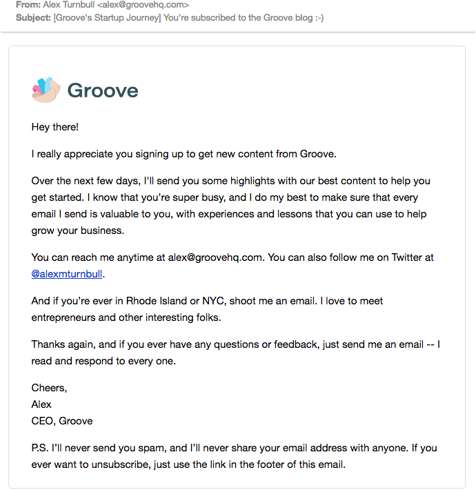 groove email